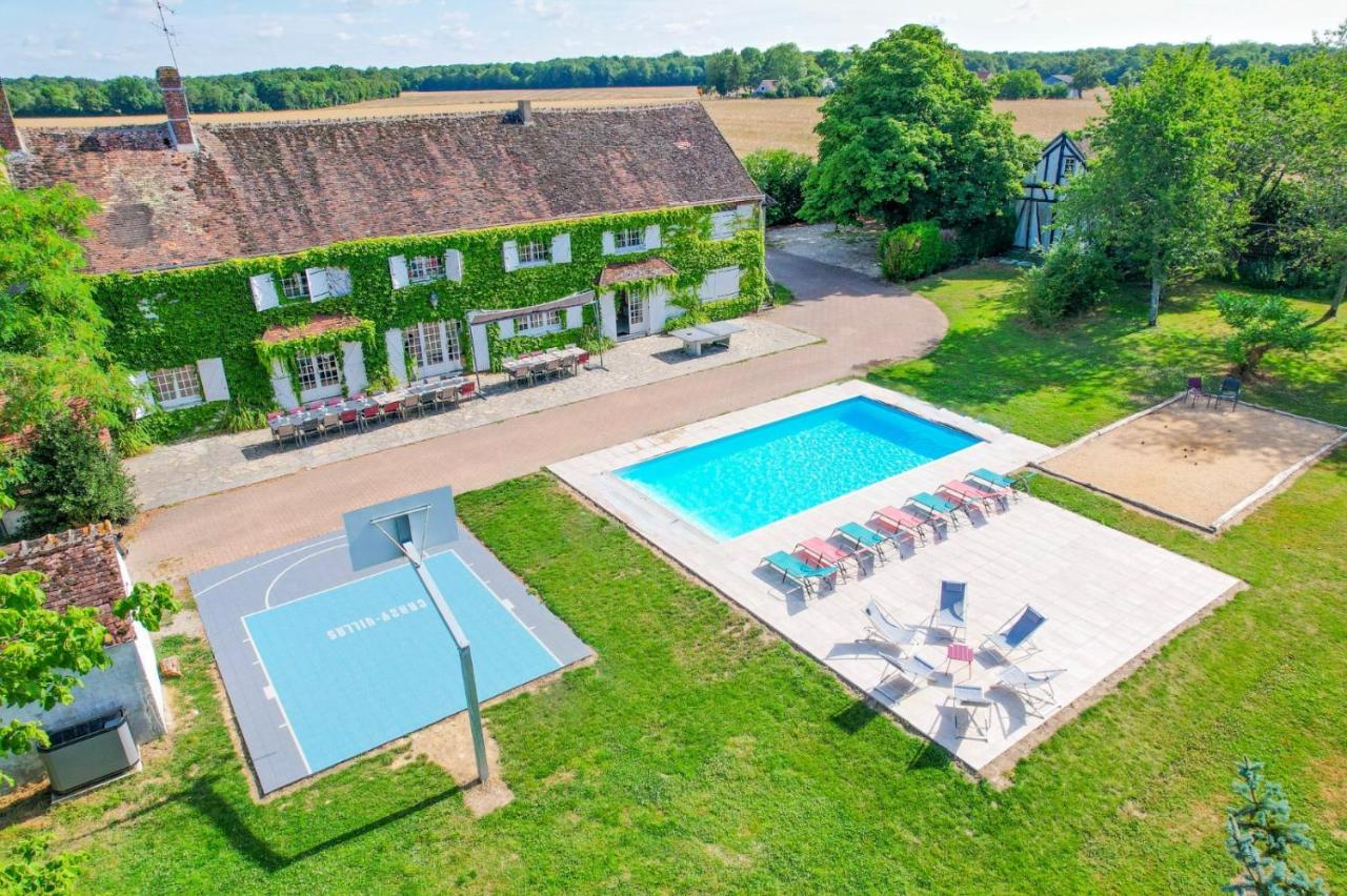 Crazy Villa Etisseaux 45 - Heated Pool - Volley Court - 1H30 Paris - 45P Saint-Maurice-sur-Aveyron Eksteriør bilde