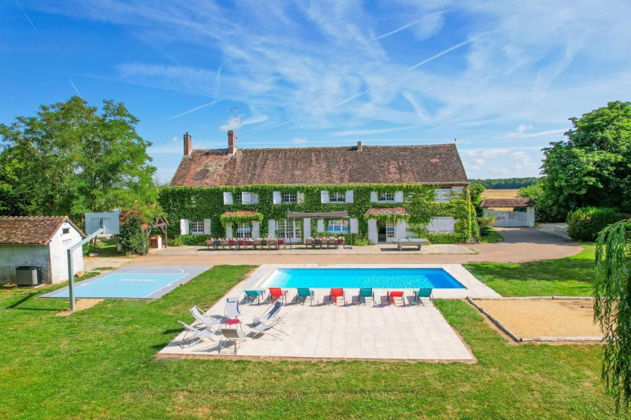 Crazy Villa Etisseaux 45 - Heated Pool - Volley Court - 1H30 Paris - 45P Saint-Maurice-sur-Aveyron Eksteriør bilde