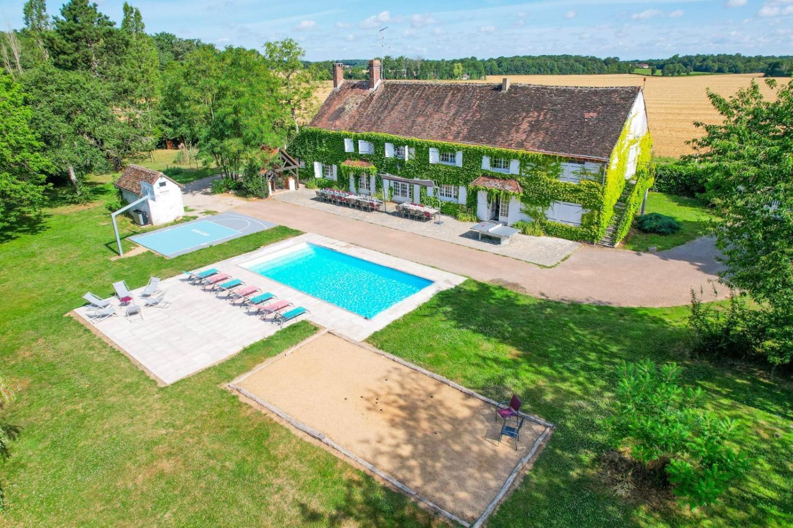 Crazy Villa Etisseaux 45 - Heated Pool - Volley Court - 1H30 Paris - 45P Saint-Maurice-sur-Aveyron Eksteriør bilde